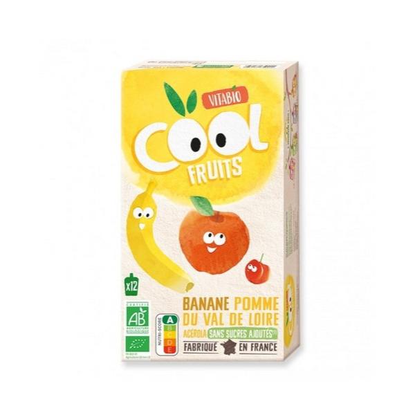 VITABIO COOL FRUITS BANANE POMME ACEROLA 12X90GR VT4