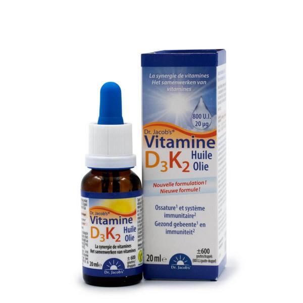 DR.JACOB'S VITAMINE D3 K2 800UI HUILE NM