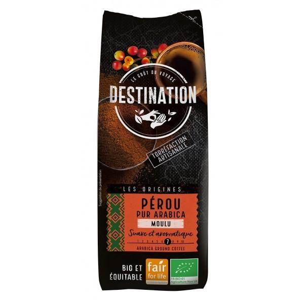 DESTINATION CAFE PEROU PUR ARABICA MOULU 250GR BF12