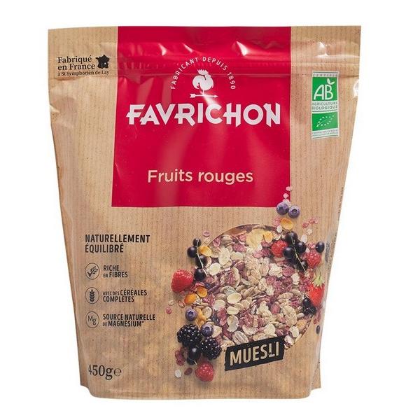 FAVRICHON MUESLI FRUITS ROUGES 450GR BF6