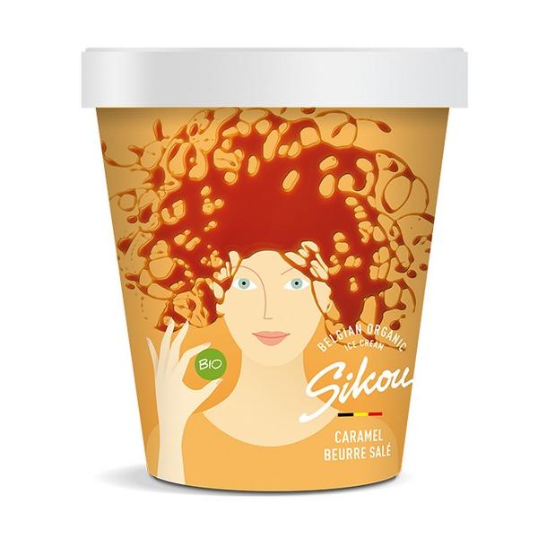 SIKOU GLACE CREME GLACEE CARAMEL BEURRE SALE 475ML MR