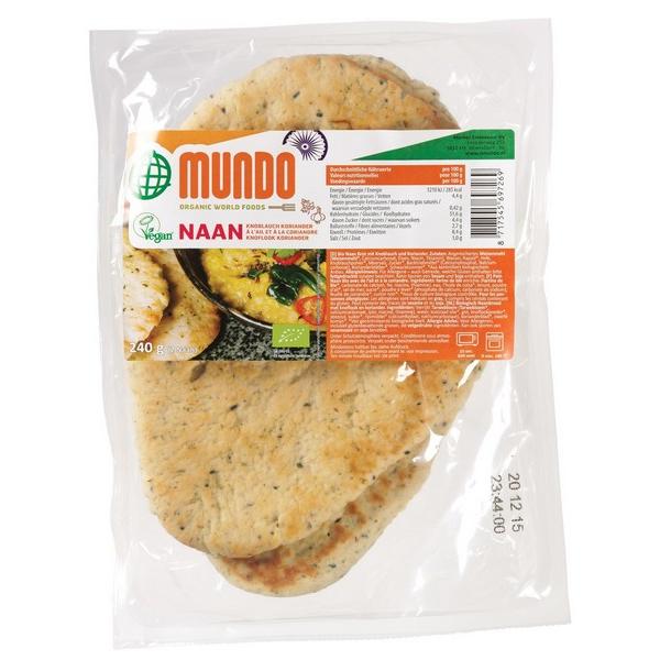 O MUNDO PAIN NAAN AIL & CORIANDRE 240GR BF