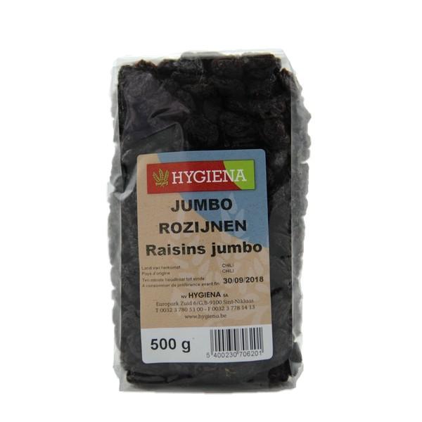 HYGIENA RAISINS JUMBO 500GR HY12