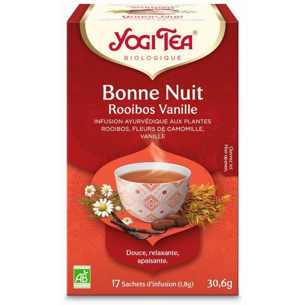 YOGI TEA BONNE NUIT ROOIBOS VANILLE 17X SACHETS 30,6GR BF6