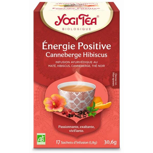 YOGI TEA ENERGIE POSITIVE CANNEBERGE HIBISCUS 17X SACHETS 30,6GR BF6