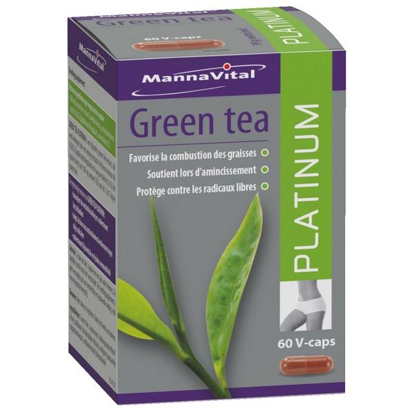 MANNAVITAL GREEN TEA PLATINUM 60 CAPSULES MV