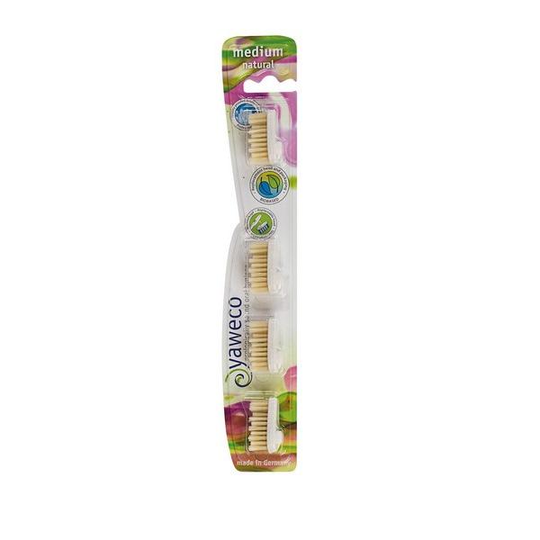 YAWECO RECHARGE BROSSE A DENT HARD NATURAL 4X DF6