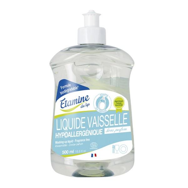 ETAMINE LIQUIDE VAISSELLE HYPOALLERGENIQUE SANS PARFUM 500ML DB