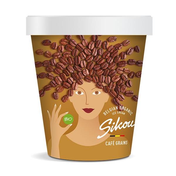 SIKOU GLACE CREME GLACEE CAFE GRAINS 475ML MR