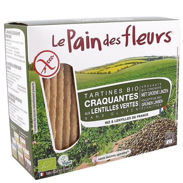 LE PAIN DES FLEURS TARTINES LENTILLES VERTE 150GR HY12