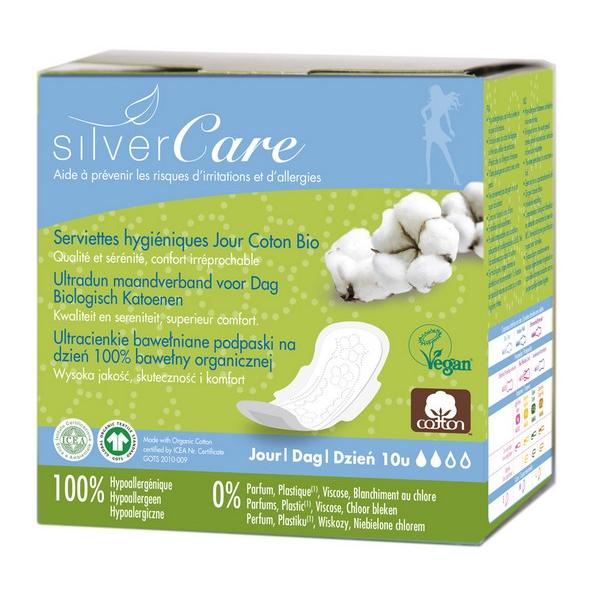 SILVER CARE SERVIETTES HYGIENIQUES JOUR 10U DB1