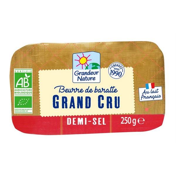 GRANDEUR NATURE BEURRE DE BARATTE GRAND CRU DEMI-SEL 250GR BF12