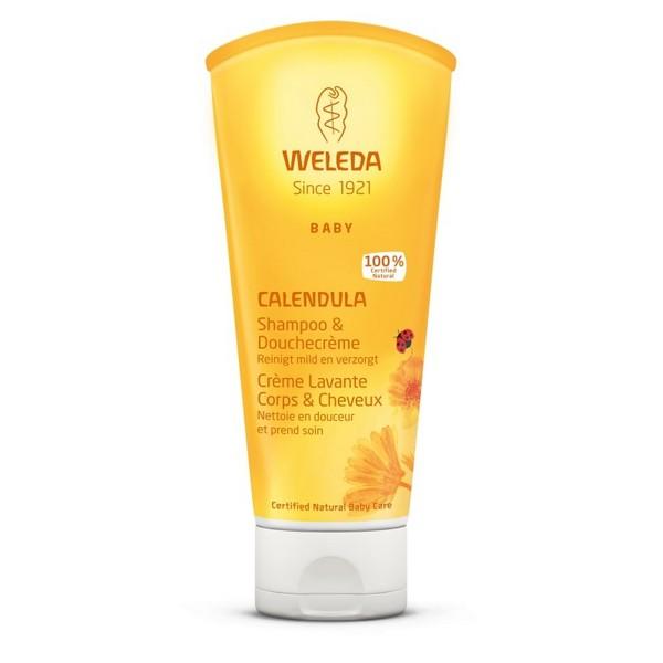 WELEDA CREME LAVANTE CORPS & CHEVEUX BEBE CALENDULA 200ML MR6