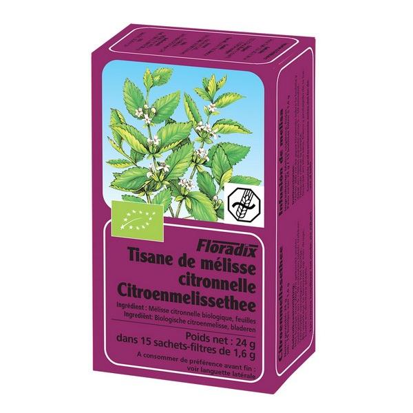 SALUS FLORADIX TISANE DE MELISSE CITRONNELLE 15X SACHETS 24GR OC