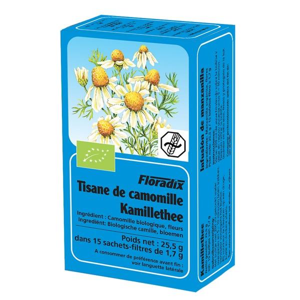 SALUS FLORADIX TISANE DE CAMOMILLE 15X SACHETS 25,5GR OC