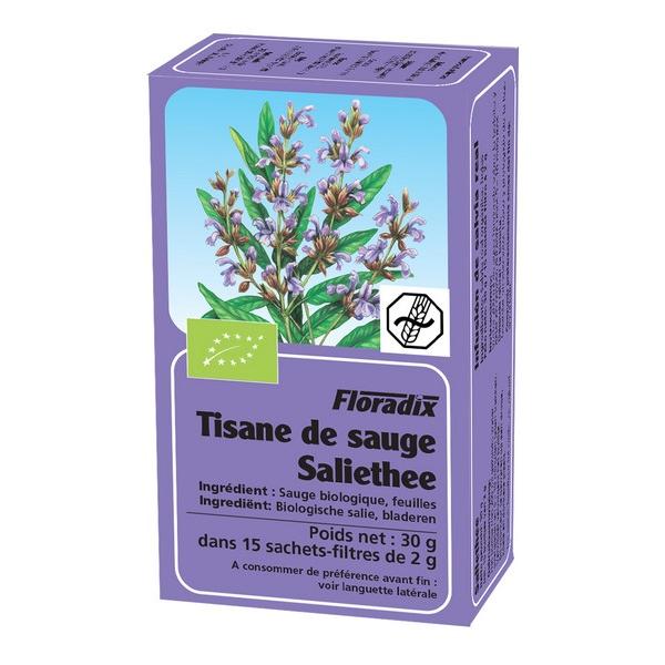 SALUS FLORADIX TISANE DE SAUGE 15X SACHETS 30GR OC