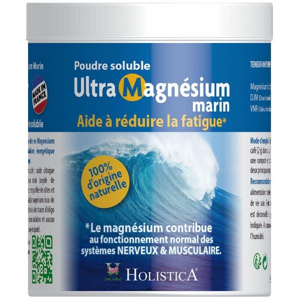 HOLISTICA POUDRE SOLUBLE ULTRA MAGNESIUM 150GR DS