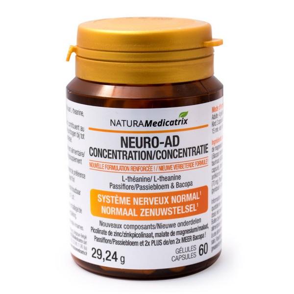 NATURAMEDICATRIX NEURO-AD CONCENTRATION 60XCAPS 29.24GR NM