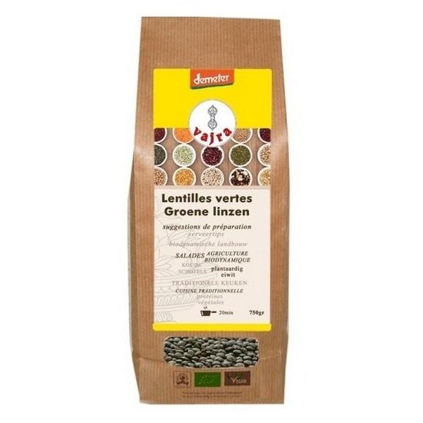 VAJRA LENTILLES VERTES 750GR DEMETER VJ