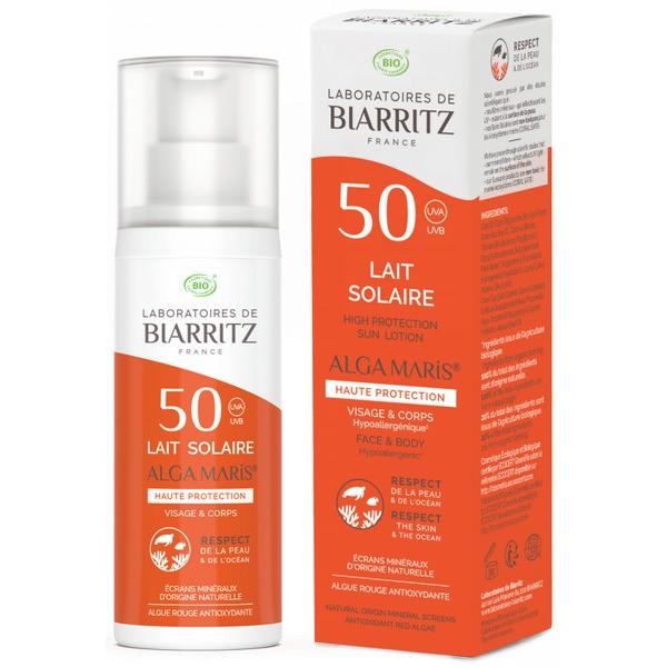 LABORATOIRES DE BIARRITZ LAIT SOLAIRE 50SPF 100ML BZ