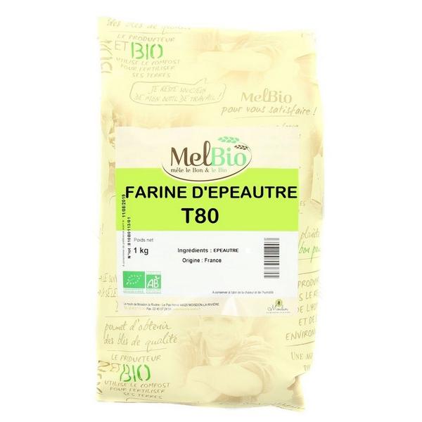 MELBIO FARINE D'EPEAUTRE T80 1KG HY10