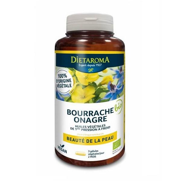 DIETAROMA BOURRACHE & ONAGRE BEAUTÉ DE LA PEAU 180X GELULES MN