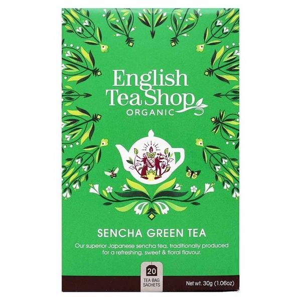 ENGLISH TEA SHOP THE VERT SENCHA 20X SACHETS 30GR DEENG