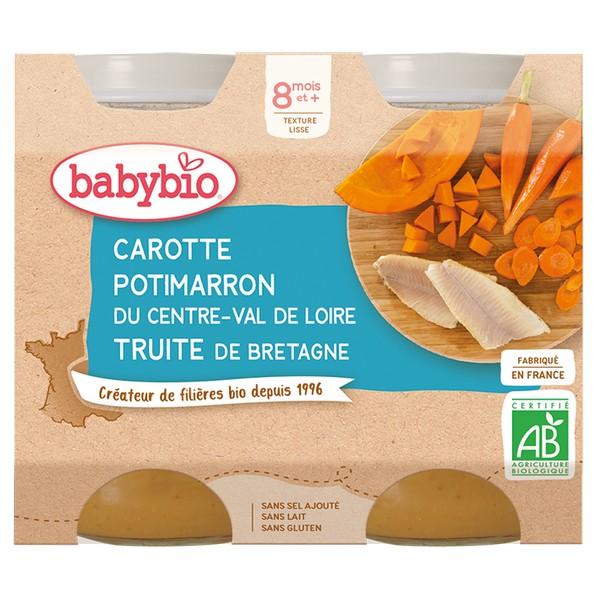 BABYBIO POT LEGUMES & TRUITE 2X200GR VT6