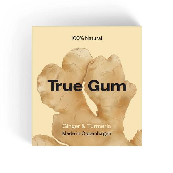 TRUE GUM CHEWING-GUM GIMGEMBRE & CURCUMA 21GR HY24