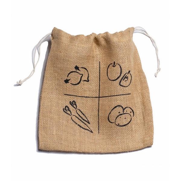 AH TABLE SAC EN JUTE S 25X25CM ED