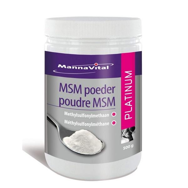 MANNAVITAL POUDRE MSM PLATINIUM 500GR MV