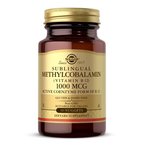 SOLGAR METHYLCOBALAMIN 1000MCG 30X TABLETS SG