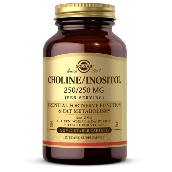 SOLGAR CHOLINE  INOSITOL 250  250MG 50X CAPSULES SG