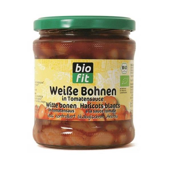 BIOFIT HARICOTS BLANCS A LA SAUCE TOMATE 370ML MR6