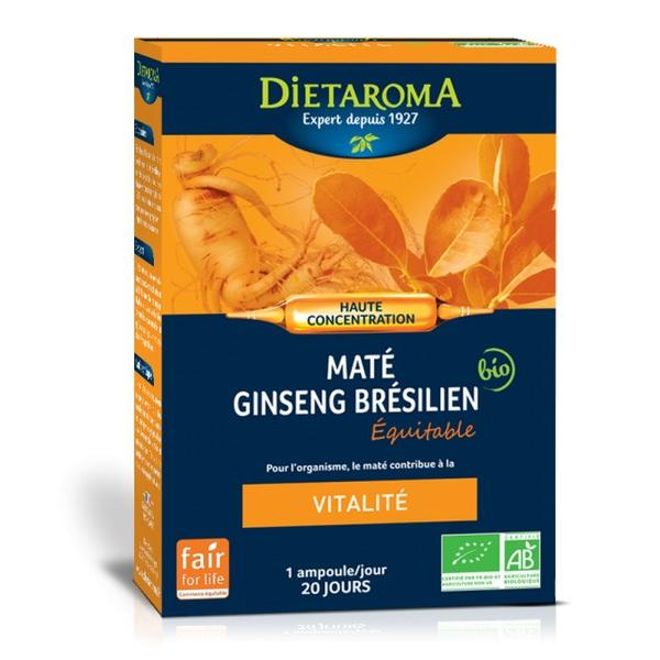 DIETAROMA MATE GINSENG BRESILIEN VITALITE 20XAMP MN