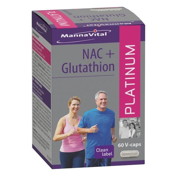 MANNAVITAL NAC + GLUTATHION 60X CAPSULES MV