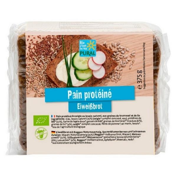 PURAL PAIN PROTEINE DE SEIGLE AU LAVAIN 375GR MR8