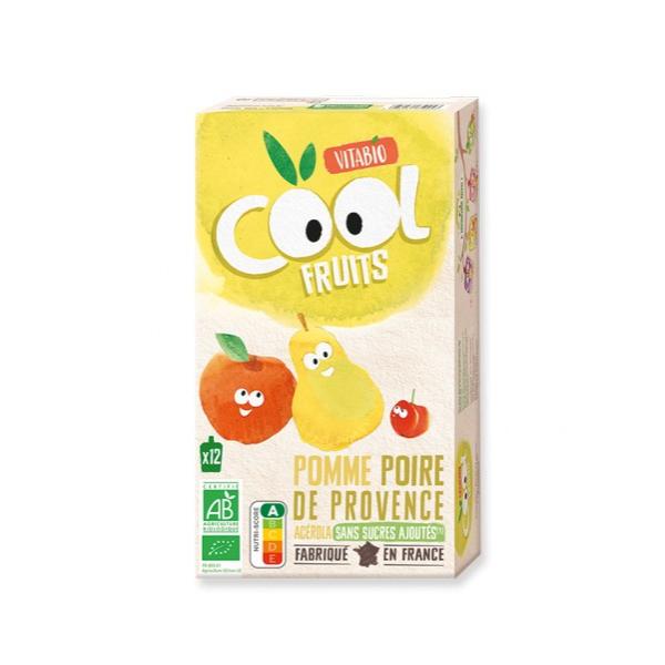 VITABIO COOL FRUITS POMME POIRE ACEROLA 12X90GR VT4