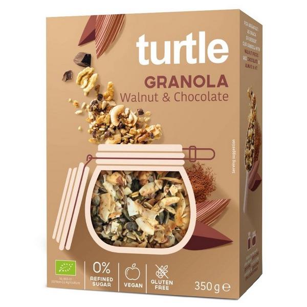 TURTLE GRANOLA NOIX & CHOCOLAT 350GR BF6