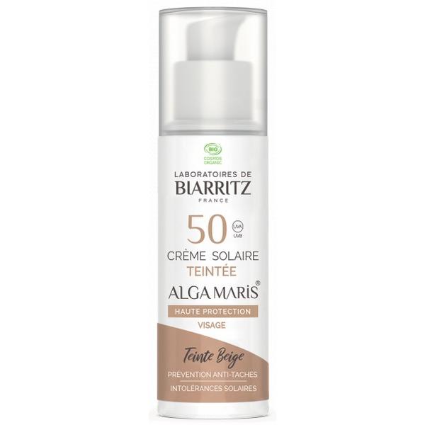 LABORATOIRES DE BIARRITZ CREME SOLAIRE  VISAGE TEINTEE BEIGE 50SPF 50ML BZ