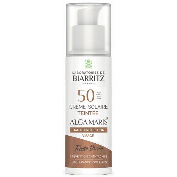 LABORATOIRES DE BIARRITZ CREME SOLAIRE VISAGE TEINTEE DOREE 50SPF 50ML BZ