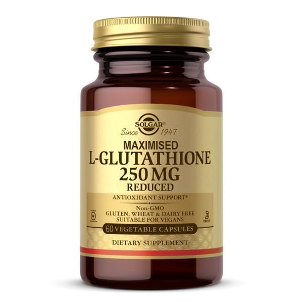 SOLGAR MAXIMISED L-GLUTATHIONE REDUCED 250MG 60X CAPSULES SG