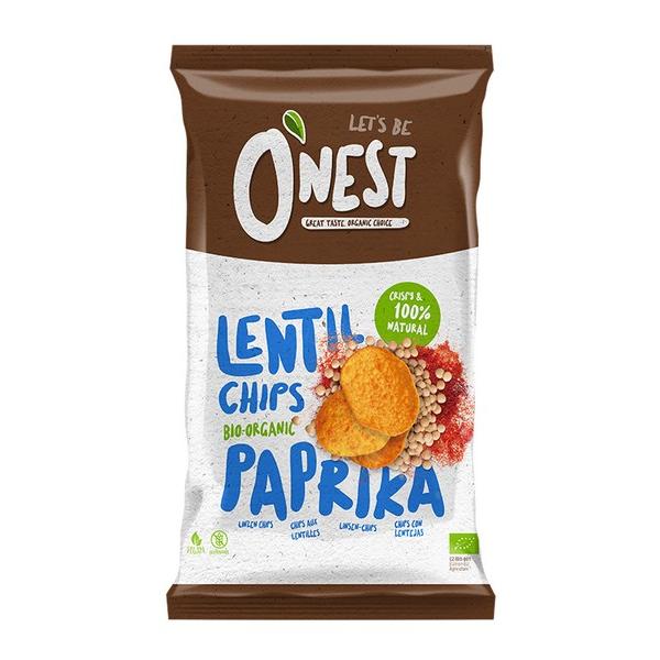 O'NEST CHIPS LENTILLES PAPRIKA 75GR DF10