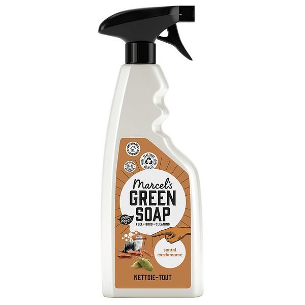 MARCEL'S GREEN SOAP SPRAY NETTOIE TOUT BOIS DE SANTAL & CARDAMOME 500ML MR6