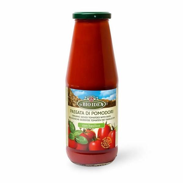 LA BIO IDEA PASSATA PUREE DE TOMATE AU BASILIC 680GR BF12