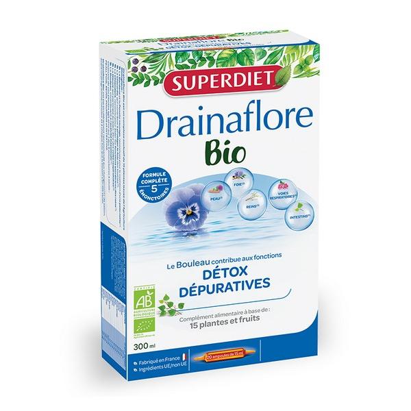 SUPERDIET DRAINAFLORE DETOX 20X 15ML 300ML SD