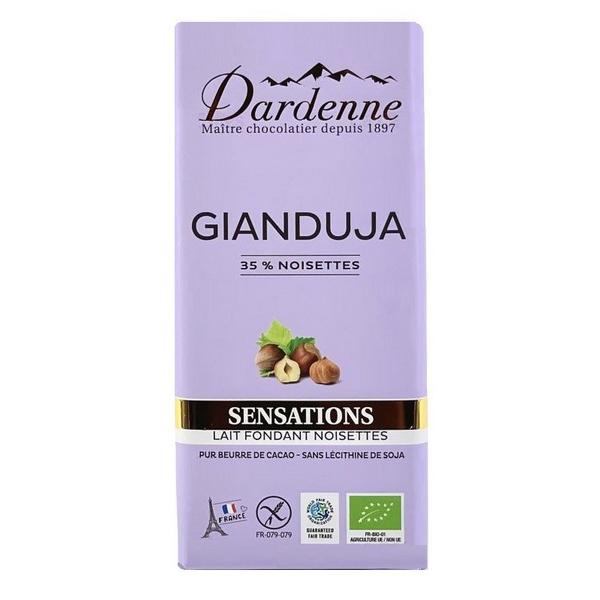 DARDENNE CHOCOLAT GIANDUJA 35% NOISETTES LAIT FONDANT 100GR DB15