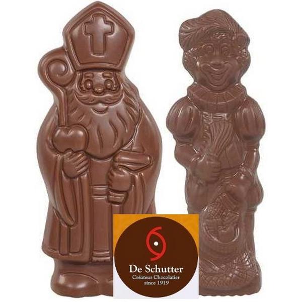 DE SCHUTTER CHOCOLATIER SAINT NICOLAT & PERE FOUETTARD CHOCOLAT LAIT 85GR HY6