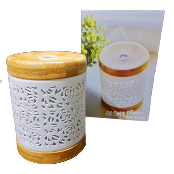 MANNAVITA DIFFUSEUR AROMA CILINDER CERAMIC EN BAMBOU MV