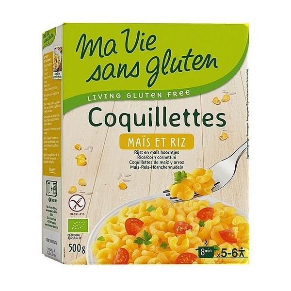 MA VIE SANS GLUTEN COQUILLETTES MAIS ET RIZ 500GR HY8